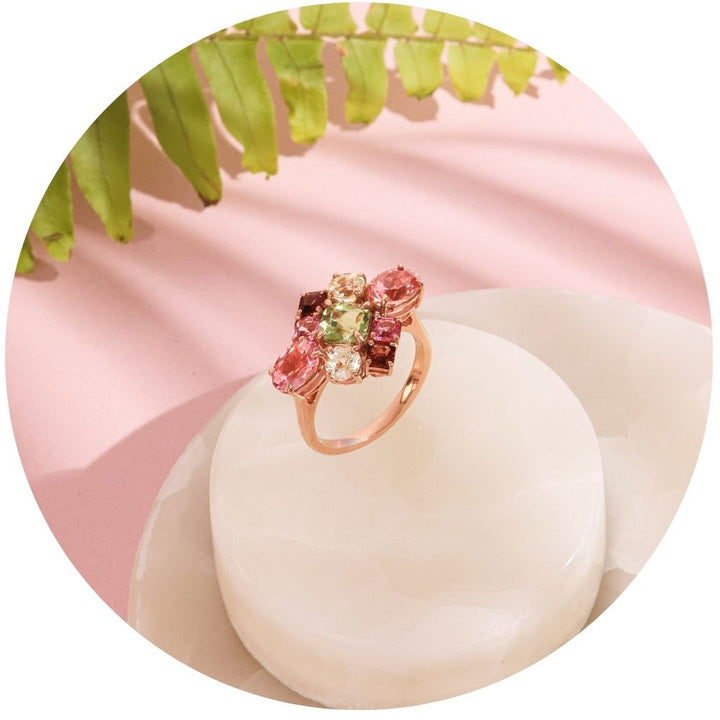 Perida Perida Peridot Spinel Tourmaline Ring – Zome