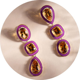 Antler Earrings (White) - Zoa Chimerum